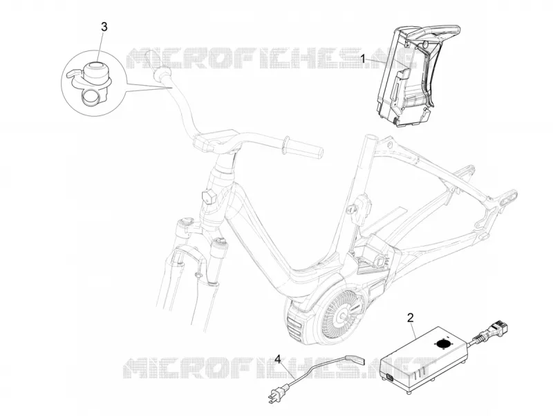 Relais - Batterie - Avertisseur sonore PIAGGIO PIAGGIO-BICYCLE Electric WI-BIKE 2017  Wi-Bike Mech Comfort