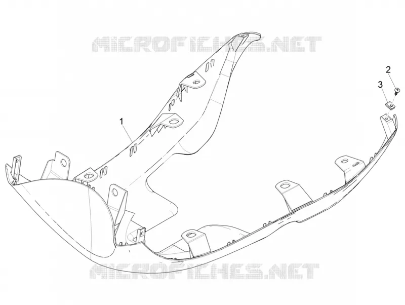 Couvertures laterales - Spoiler PIAGGIO PIAGGIO-SCOOTER 50 ZIP 2018  Zip 50 4T 25Km/h E4