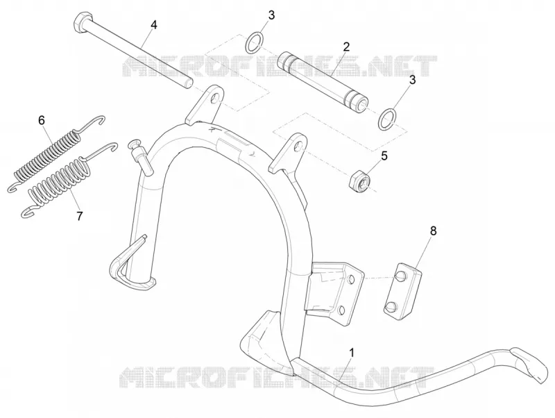 Béquille/s PIAGGIO PIAGGIO-SCOOTER 50 ZIP 2018  Zip 50 4T E4
