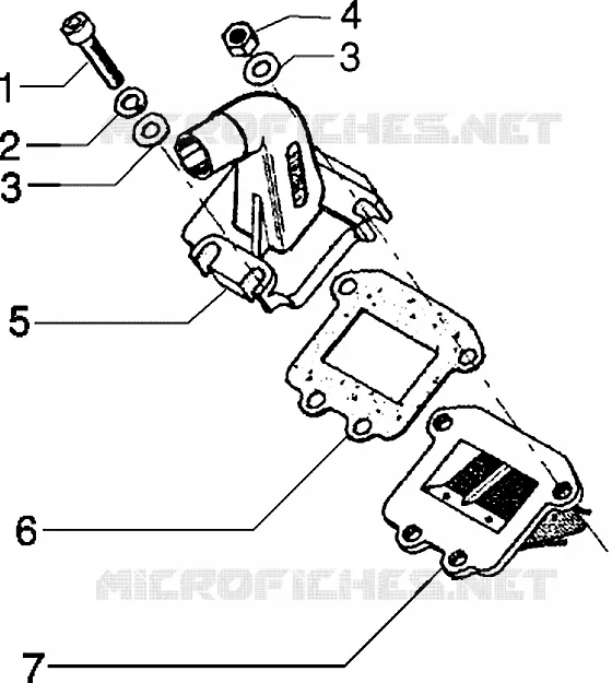 Support carburateur GILERA GILERA-SCOOTER 50 EAGLET 1998  Eaglet automatic
