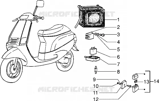 Dispositifs electriques GILERA GILERA-SCOOTER 50 EASY 1998  Easy Moving
