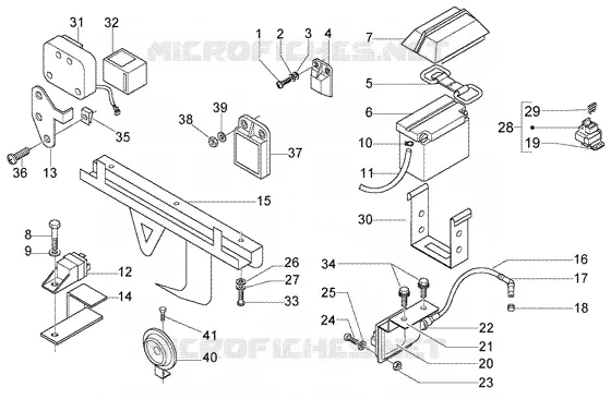 Dispositifs Electriques-Batterie GILERA GILERA-SCOOTER 500 NEXUS 2003  Nexus 500