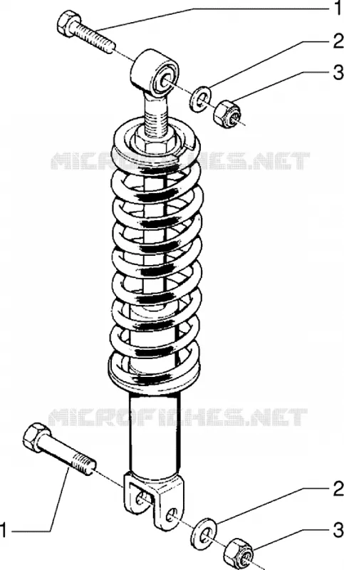 Suspension AR. GILERA GILERA-SCOOTER 50 RK 1998  RK 50