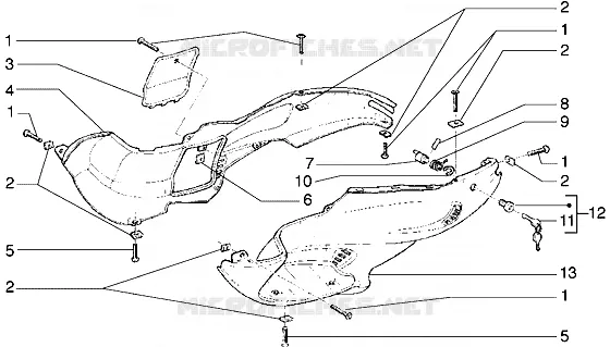 Fairings GILERA GILERA-SCOOTER 50 RUNNER 1998  Runner