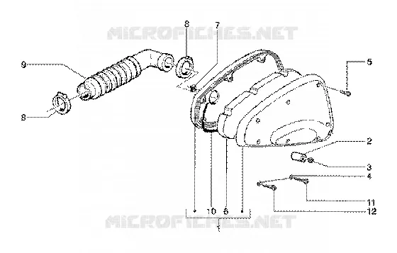 Air cleaner GILERA GILERA-SCOOTER 125 RUNNER 2001  Runner 125 FX 2T