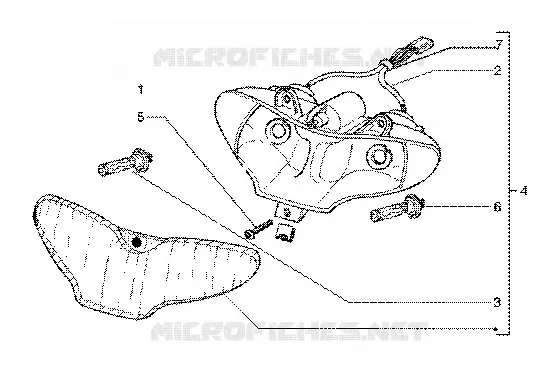 Optical unit GILERA GILERA-SCOOTER 125 RUNNER 1999  Runner 125 FX 2T