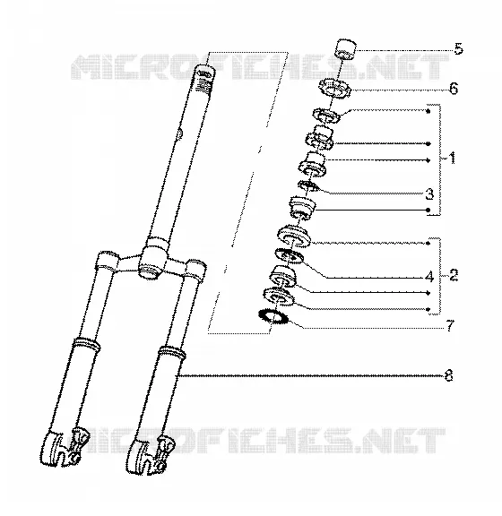Steering bearing ball tracks-front fork GILERA GILERA-SCOOTER 125 RUNNER 2001  Runner 125 FX 2T