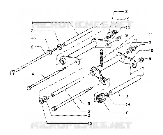 Swinging arm GILERA GILERA-SCOOTER 125 RUNNER 2000  Runner 125 FX 2T