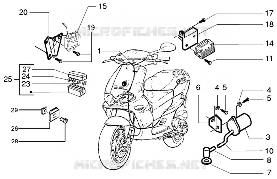 Electrical device GILERA GILERA-SCOOTER 125 RUNNER 2002  Runner 125 VX 4T