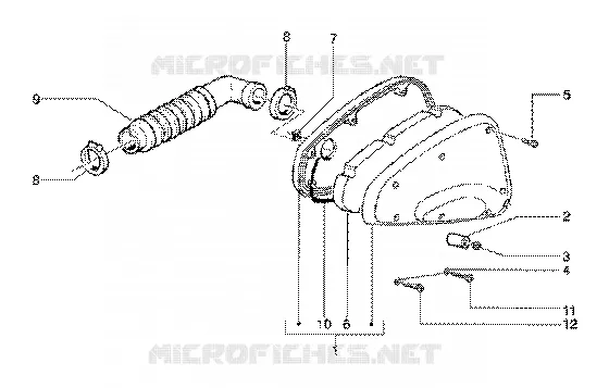 Air cleaner GILERA GILERA-SCOOTER 180 RUNNER 2001  Runner 180 FXR 2T