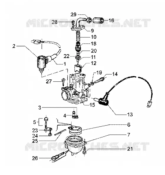 Carburettor mikuni GILERA GILERA-SCOOTER 180 RUNNER 1999  Runner 180 FXR 2T
