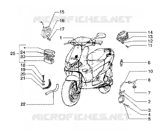 Electrical devices GILERA GILERA-SCOOTER 180 RUNNER 2002  Runner 180 FXR 2T