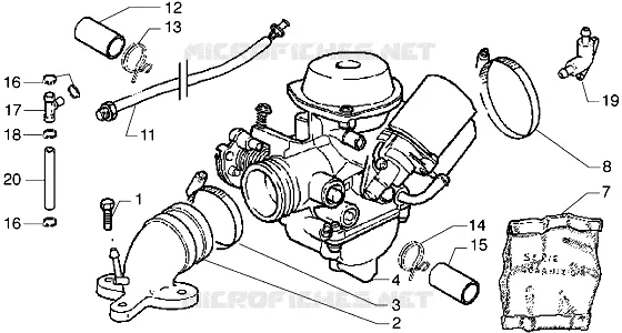 Carburettor GILERA GILERA-SCOOTER 180 RUNNER 2002  Runner 180 VXR