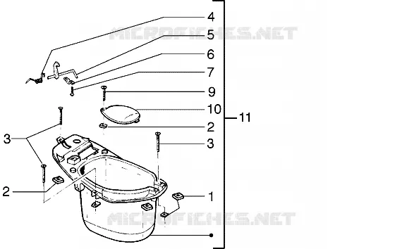 Case helmet GILERA GILERA-SCOOTER 180 RUNNER 2003  Runner 180 VXR