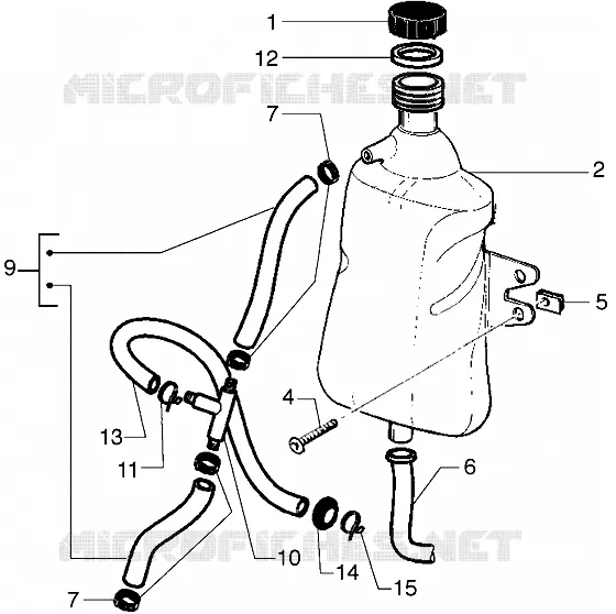 Expansion tank GILERA GILERA-SCOOTER 180 RUNNER 2002  Runner 180 VXR
