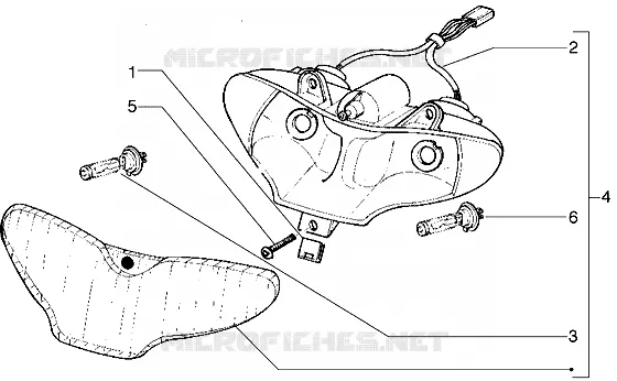 Optical unit GILERA GILERA-SCOOTER 180 RUNNER 2004  Runner 180 VXR
