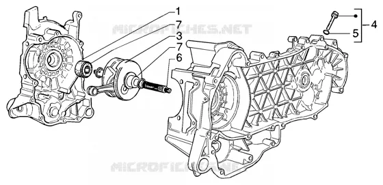 Crankshaft GILERA GILERA-SCOOTER 200 RUNNER 2004  Runner 200 VXR 4T