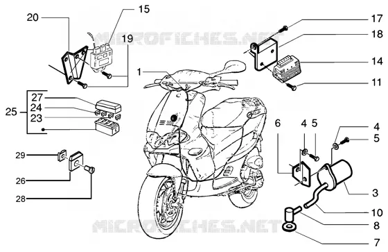 Electrical device GILERA GILERA-SCOOTER 200 RUNNER 2004  Runner 200 VXR 4T
