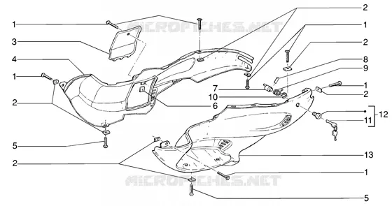 Fairings GILERA GILERA-SCOOTER 200 RUNNER 2003  Runner 200 VXR 4T