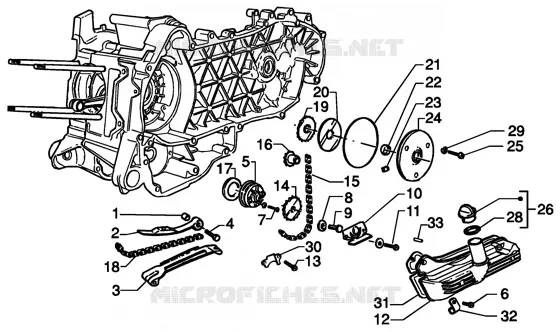 Oil pump-oil pan GILERA GILERA-SCOOTER 200 RUNNER 2004  Runner 200 VXR 4T
