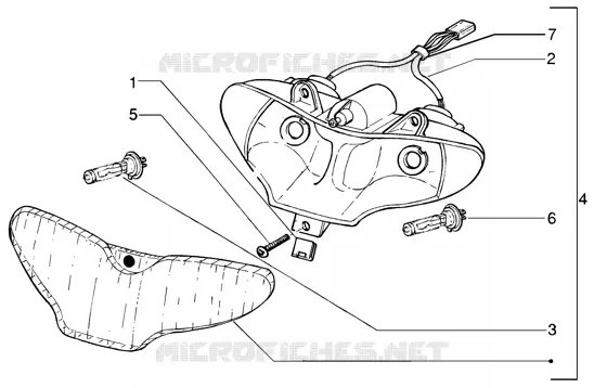 Optical unit GILERA GILERA-SCOOTER 200 RUNNER 2003  Runner 200 VXR 4T