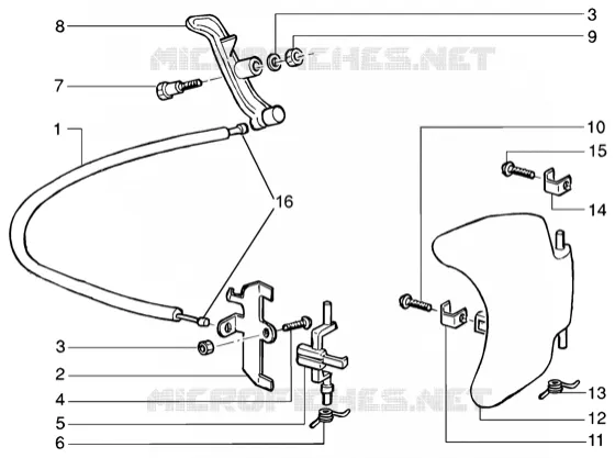 Petrol cap-steering wheel lock GILERA GILERA-SCOOTER 200 RUNNER 2003  Runner 200 VXR 4T