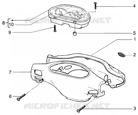 Speedometers kms.-handlebar covers GILERA GILERA-SCOOTER 200 RUNNER 2003  Runner 200 VXR 4T