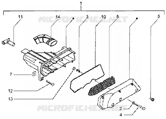 Air cleaner GILERA GILERA-SCOOTER 50 RUNNER 2002  Runner 50 Poggiali