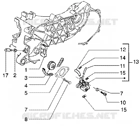 Oil pump GILERA GILERA-SCOOTER 50 RUNNER 2002  Runner 50 Poggiali