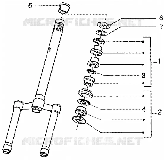 Steering bearing ball tracks GILERA GILERA-SCOOTER 50 RUNNER 2002  Runner 50 Poggiali