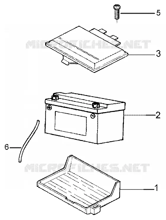 Battery GILERA GILERA-SCOOTER 50 RUNNER 2003  Runner 50 SP