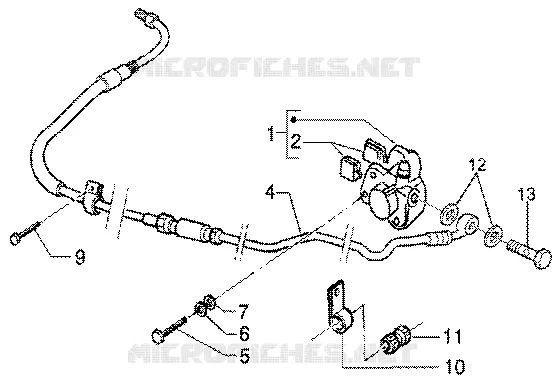 Brake caliper GILERA GILERA-SCOOTER 50 RUNNER 2003  Runner 50 SP