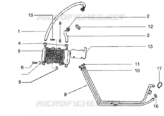 Cooling system GILERA GILERA-SCOOTER 50 RUNNER 2003  Runner 50 SP