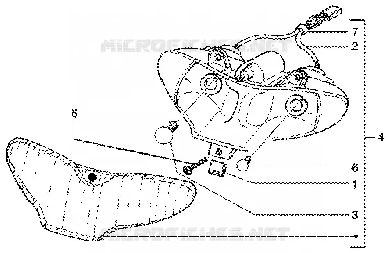 Optical unit GILERA GILERA-SCOOTER 50 RUNNER 2004  Runner 50 SP