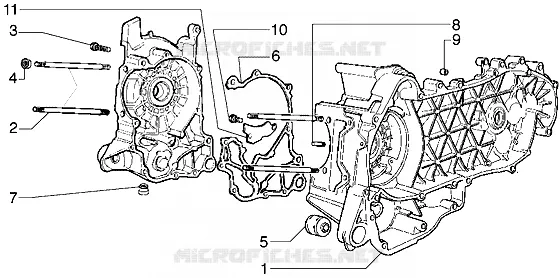Crankcase GILERA GILERA-SCOOTER 125 RUNNER 2004  Runner VX