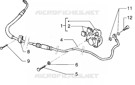 Rear brake caliper GILERA GILERA-SCOOTER 125 RUNNER 2003  Runner VX