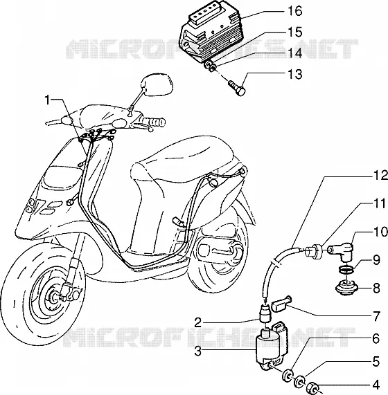 Dispositifs electriques GILERA GILERA-SCOOTER 50 STORM Other year  Storm
