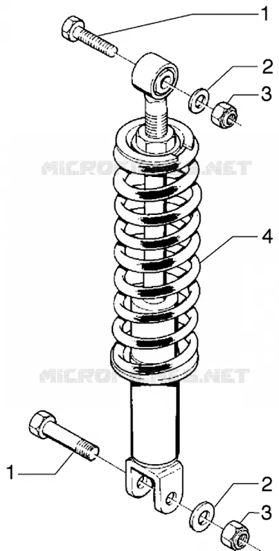 Suspension AR. GILERA GILERA-SCOOTER 50 ZULU 2002  Zulu 50