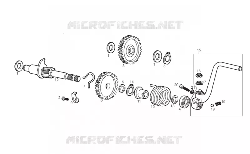 Arbre dém. GILERA GILERA-MOTORCYCLES 50 SMT 2016  SMT 50