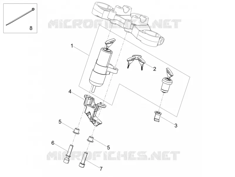 Serrures GILERA GILERA-MOTORCYCLES 50 SMT 2018  SMT 50 E4