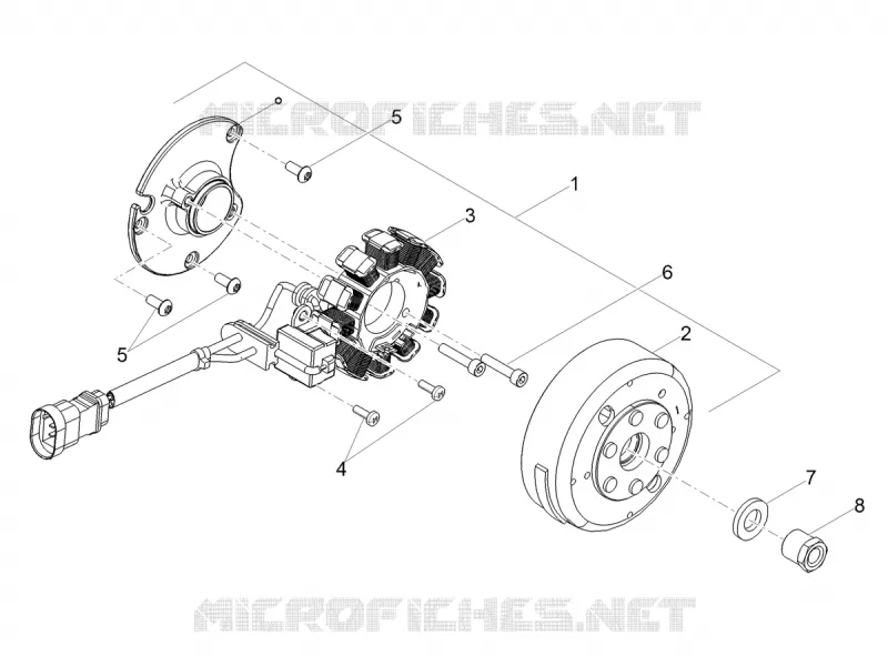 Volant magnétique / Allumage GILERA GILERA-MOTORCYCLES 50 SMT 2018  SMT 50 E4