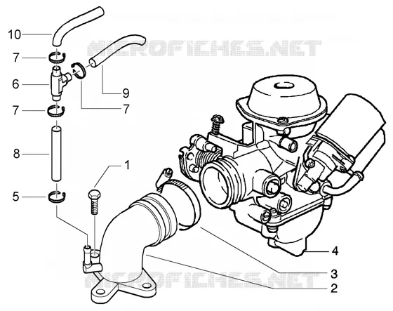 Carburateur VESPA VESPA-SCOOTER 200 GRANTURISMO 2004  Granturismo L