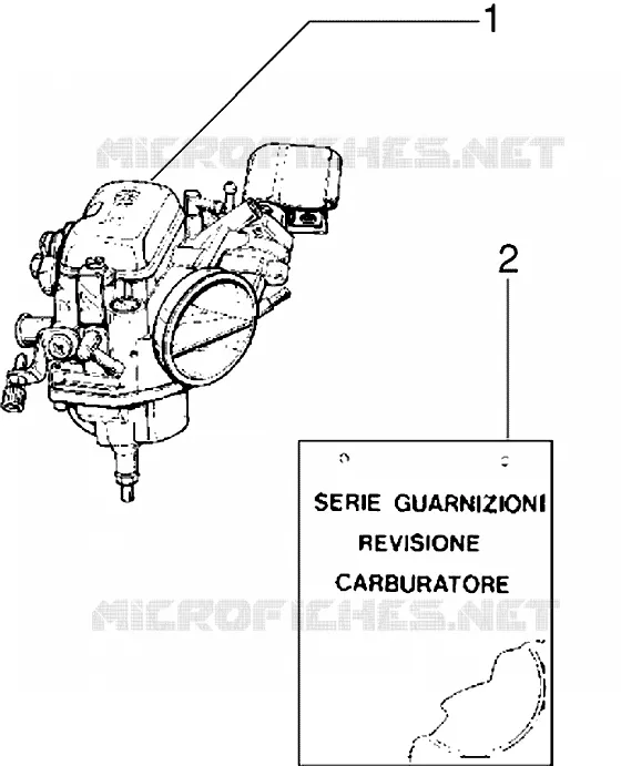 Carburateur VESPA VESPA-SCOOTER 50 ET2 Other year  ET2 50 Iniezione