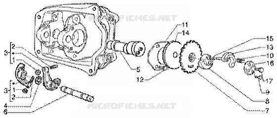 Ensemble support bilanciers VESPA VESPA-SCOOTER 150 ET4 Other year  ET4 150 Leader