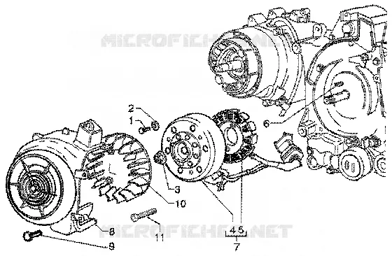 Volant magnetique VESPA VESPA-SCOOTER 150 ET4 Other year  ET4 150 Leader