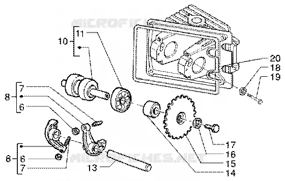 Lever-camshaft VESPA VESPA-SCOOTER 50 ET4 Other year  ET4 50