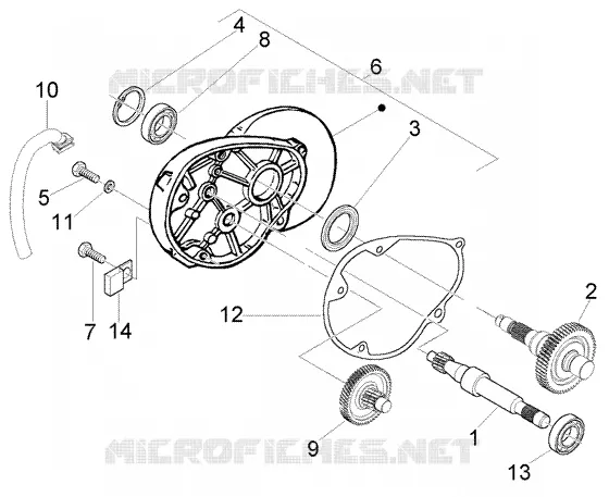 Arbre roue ar. VESPA VESPA-SCOOTER 125 LX Other year  LX 125
