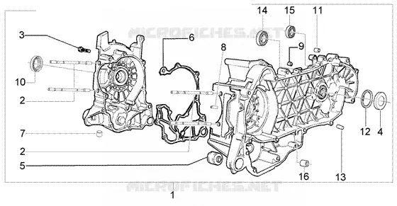 Crankase VESPA VESPA-SCOOTER 150 LX Other year  LX 150
