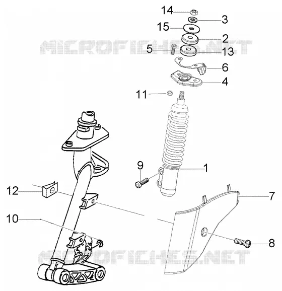 Front damper cover VESPA VESPA-SCOOTER 150 LX Other year  LX 150