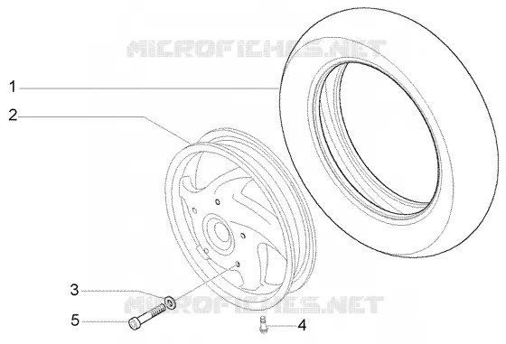 Front wheel VESPA VESPA-SCOOTER 150 LX Other year  LX 150